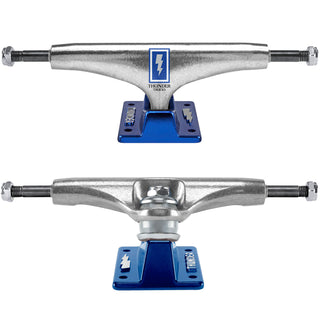 Thunder Skateboard Trucks Boxed Bolt Hollow Lights 147 (8.0") Polished/Blue Pair