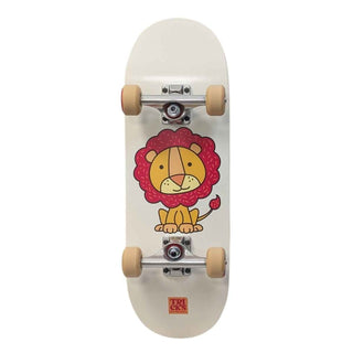 Tricks Skateboard Complete Lion Mini Cork Top White 7.87" x 24.21"