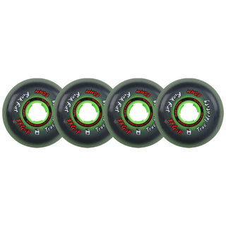 Rink Rat Roller Hockey Wheels - True Identity XX 80mm 79A Green (4-Pack)