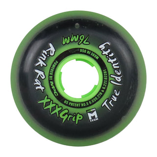 Rink Rat Roller Hockey Wheels - True Identity XXX 76mm 76A Green (Single)