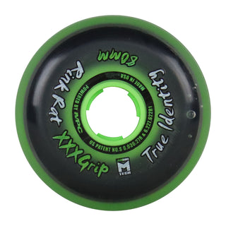 Rink Rat Roller Hockey Wheels - True Identity XXX 80mm 76A Green (Single)