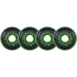 Rink Rat Roller Hockey Wheels - True Identity XXX 80mm 76A Green (4-Pack)