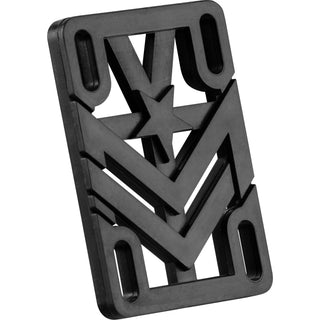 Mini Logo Risers 1/4" Black