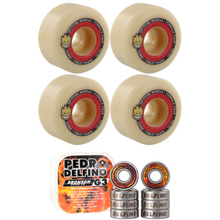 Spitfire Skateboard Wheels 52mm Tablets F4 101A with Bronson Pro G3 Bearings