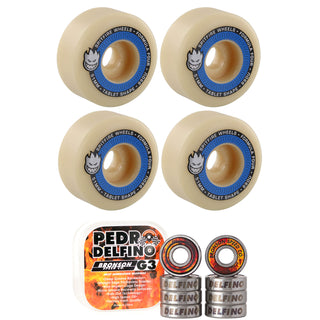Spitfire Skateboard Wheels 55mm Tablets F4 99A with Bronson Pro G3 Bearings