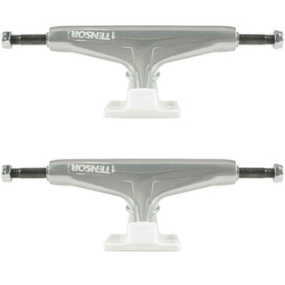 Tensor Trucks Aluminum Stencil Mirror White 5.25 (8.0" Axle) Pair