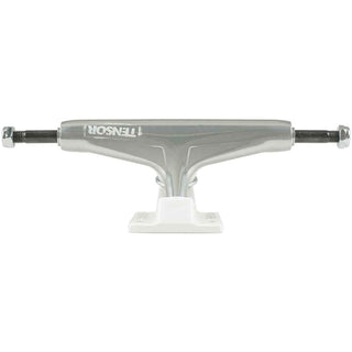 Tensor Trucks Aluminum Stencil Mirror White 5.25 (8.0" Axle) Pair