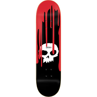 Zero Skateboard Deck Single Skull with Blood 8.25" x 31.9"