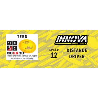 Innova Disc Golf Proto Glow Champion Tern Distance Driver 12/6/-3/2 Glow/Green Shatter 173 grams