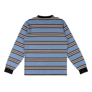 Welcome Skateboard Longsleeve Knit Shirt Thelema Stripe Moonlight