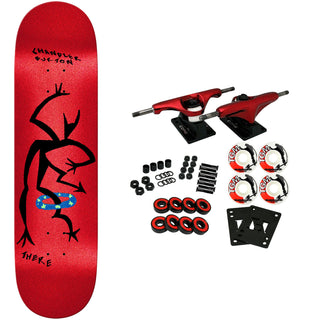 There Skateboard Complete Chandler Burton Ballet True Fit Red 8.06" x 31.3"