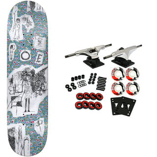 There Skateboard Complete Poe Pinson Flowerz Blue 8.12" x 32"