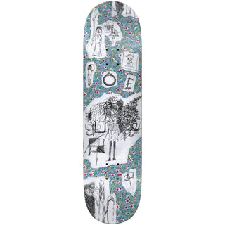 There Skateboard Deck Poe Pinson Flowerz Blue 8.12" x 32"