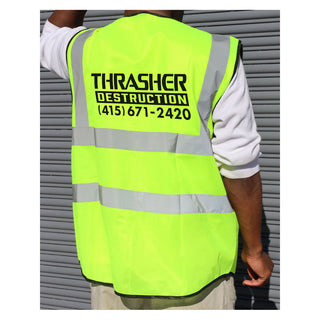 Thrasher Magazine Safety Vest Destruction High Vis Green