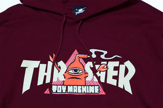 Thrasher Skateboard Hoody Toy Machine Vortex Maroon