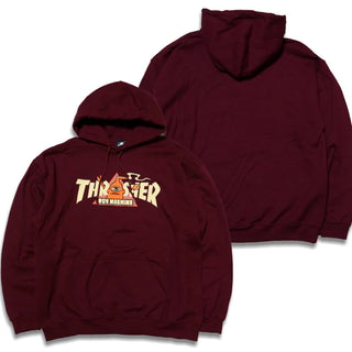 Thrasher Skateboard Hoody Toy Machine Vortex Maroon