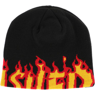 Thrasher Magazine Skateboard Beanie Flame Skully Black