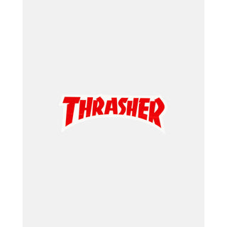 Thrasher Skateboard Magazine Sticker Logo Die Cut Red 5.75" x 2.125"