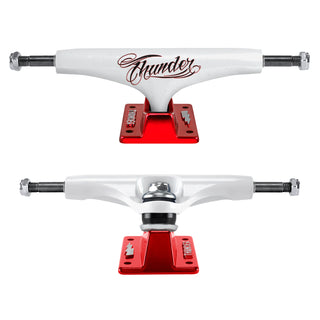 Thunder Skateboard Trucks Flash Hollow Lights White/Red 147 (8.0")