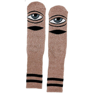Toy Machine Skateboards Socks Sect Eye Heather Brown