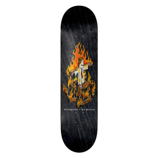Toy Machine Skateboard Deck Ed Templeton Charred Cross Black Stain 8.25"