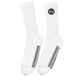 Toy Machine Skateboards Socks Always Watching Grip White