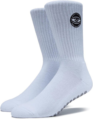 Toy Machine Skateboards Socks Always Watching Grip White
