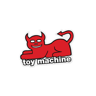 Toy Machine Skateboard Sticker - Devil Cat - 6" x 3.5"