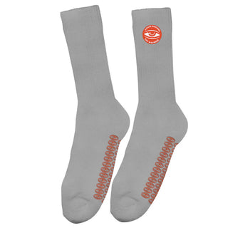 Toy Machine Skateboards Socks Always Watching Grip Grey
