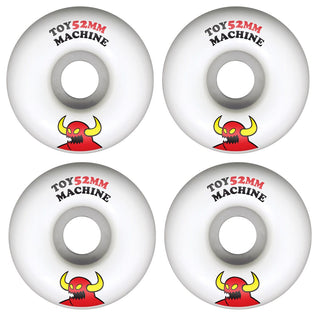 Toy Machine Skateboard Wheels 52mm Small Monster 99A White