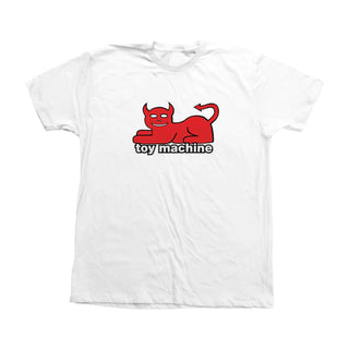 Toymachine-devilcat-tshirt-white