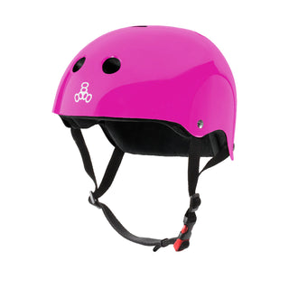 Triple 8 Skateboard Helmet Certified Sweatsaver Pink Glossy Size L/XL