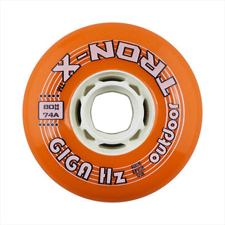 Tron Roller Hockey Wheels - Giga HZ 80mm 84A Orange (8-Pack)