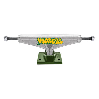 Venture Skateboard Trucks Throw Team Edition Silver/Dark Green 5.6 (8.25")
