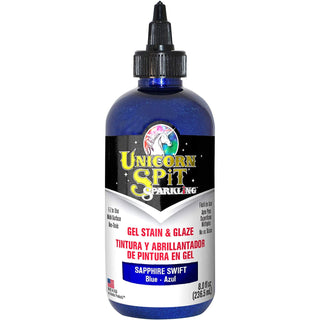 Unicorn Spit Concentrated Gel Stain and Glaze Sparkling Sapphire Swift 8.0 Fl Oz