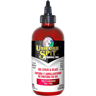 Unicorn Spit Concentrated Gel Stain and Glaze Sparkling Dolly Firebird 8.0 Fl Oz
