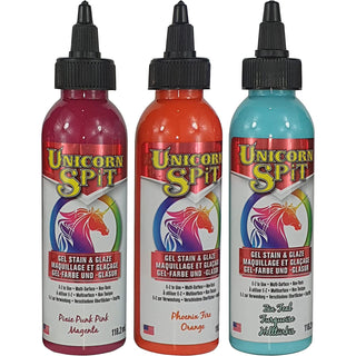 Unicorn Spit Concentrated Gel Stain and Glaze 4.0oz Calypso Collection 3-Pack