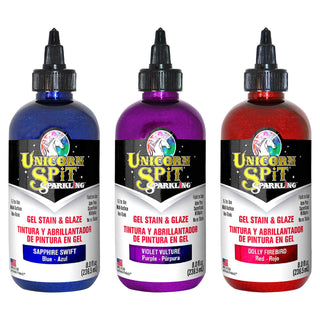 Unicorn Spit Concentrated Gel Stain and Glaze 8.0oz Sparkling Collection 6-Pack