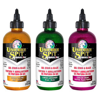 Unicorn Spit Concentrated Gel Stain and Glaze 8.0oz Sparkling Collection 6-Pack