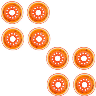 Labeda Roller Hockey Wheels - Union 76mm 76A Orange (8-Pack)