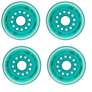 Labeda Roller Hockey Wheels - Union 76mm 74A Teal (4-Pack)