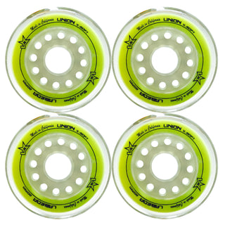 Labeda Roller Hockey Wheels - Union 80mm 76A Yellow (4-Pack)