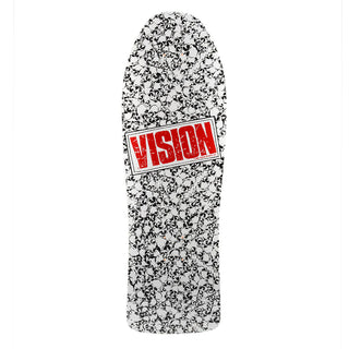 Vision Skateboard Deck Punk Skull White 10" x 30" Old School