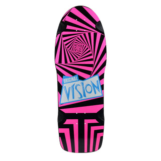 Vision Skateboard Deck Original Black/Pink 10" x 30" Old School
