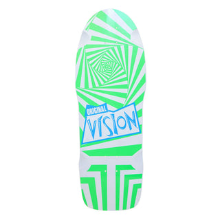 Vision Skateboard Deck Original Green/White 10" x 30" Old School