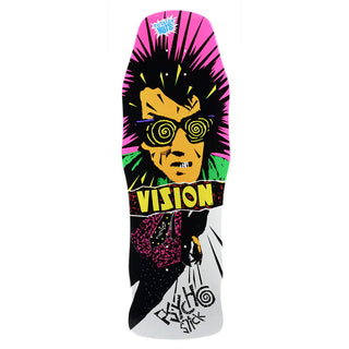 Vision Skateboard Deck Psycho Stick White 10" x 30" Old School