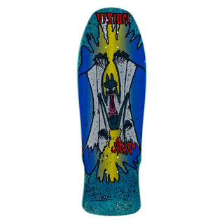 Vision Skateboard Deck Original Jinx Modern Concave Blue 10" x 30.25" Old School
