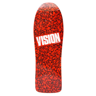 Vision Skateboard Deck Punk Skull Modern Concave Red/White 10" x 30.5" Old School