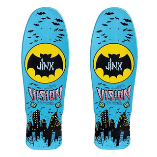 Vision Skateboard Deck Jinx Mini Double Take with Grip Baby Blue Pearl 10" x 30.25" Old School