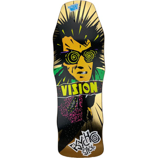 Vision Skateboard Deck Psycho Stick Limited Gold Foil 10" x 30" Old School